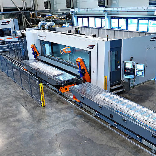 CNC-Bearbeitungszentrum / 5-Achs - CompactCell 100 series - bavius technologie gmbh - horizontal / für Aluminium / Schneid