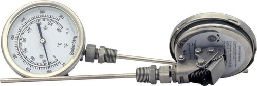 Bimetall-Thermometer - BT600A - Budenberg - analog / mit verstellbarem Zeiger / Tauchfühler