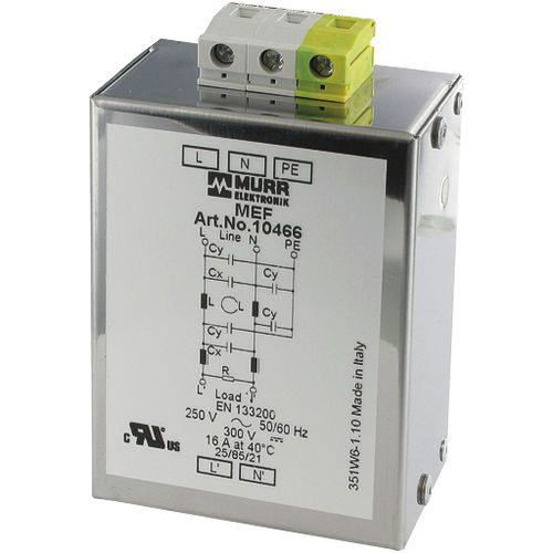 Elektronischer Filter / Tiefpass - MEF series - MURRELEKTRONIK - Aktiv / einphasig / für DIN-Schiene