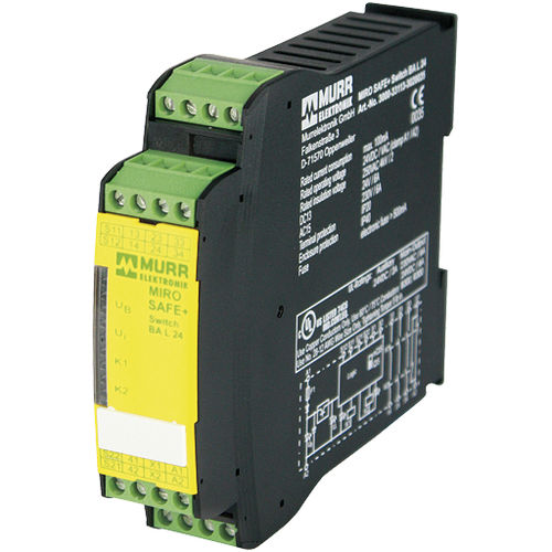 Notausschalter-Sicherheitsrelais - MIRO SAFE+ SWITCH BA L 24  - MURRELEKTRONIK - für DIN-Schiene
