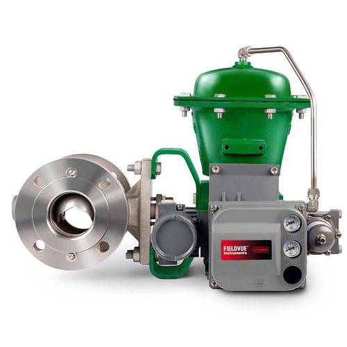 Kugelventil - Vee-Ball™ V150 - FISHER REGULATORS - pneumatisch gesteuert / Steuerung / Flansch