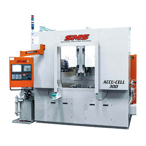 CNC-Drehzentrum - SMS ACCU-CELL series - FFG Europe & Americas - vertikal / 2 Spindeln / für Schwerzerspanung