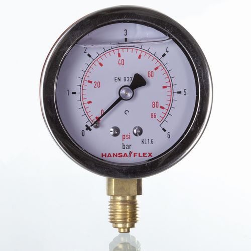Differential-Manometer - GMM 63 series - HANSA FLEX AG - mit Zifferblatt-Anzeige / Gewinde / G 1/4