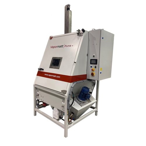 Nass-Strahlkabine - Puma vertical - Vapormatt - automatisch / robust / mit Drehtisch