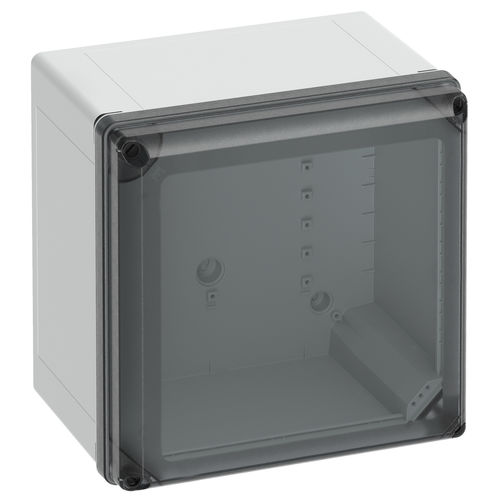 Wandmontiertes Gehäuse - GEOS-L 3030-22-to - Spelsberg - quadratisch / Polycarbonat / Glas