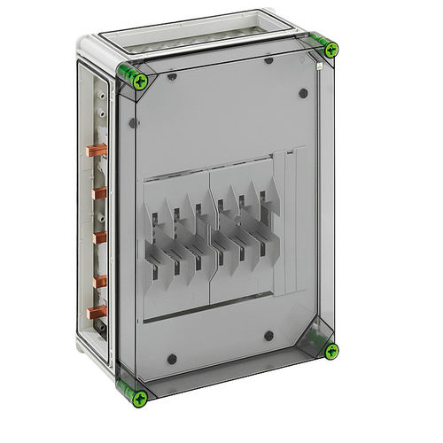 Voll ausgestatteter elektrischer kasten - GSS 3025-250 Plus - Spelsberg - wandmontiert / Polycarbonat / mit transparenter Tür