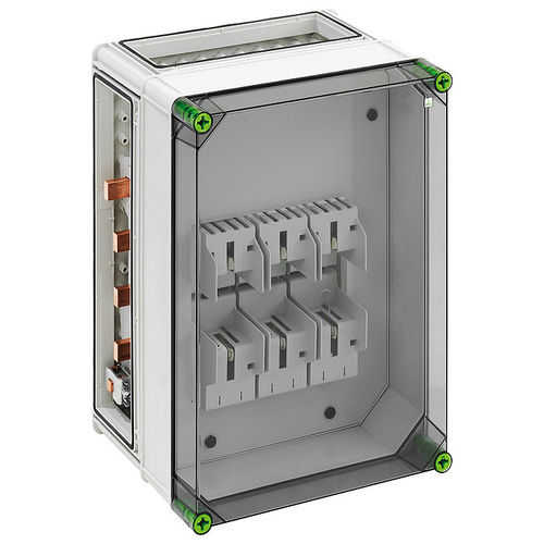 Voll ausgestatteter elektrischer kasten - GSS 3115-250 Plus - Spelsberg - wandmontiert / Kunststoff / mit transparenter Tür