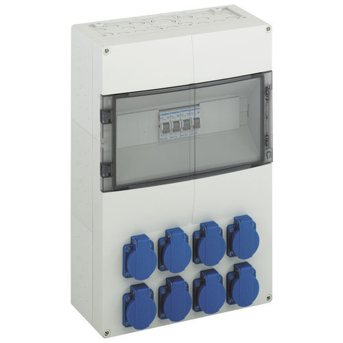 Voll ausgestattetes Elektrogehäuse - AKi 14-1M  - Spelsberg - wandmontiert / Kunststoff / für Verteiler