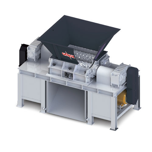 Zweiwellenschredder - W series - Genox Recycling Tech (China) Co., Ltd. - Papier / für Kabel / mit Rotorschere
