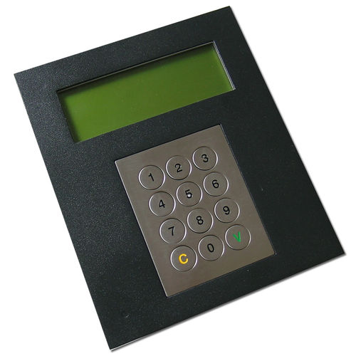 Nummernblock / 12 Tasten - NX523 - NICONIX - wandmontiert / Edelstahl / RS-232