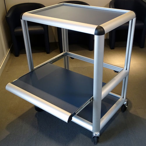 Arbeitsplatz-Wagen - NX557-04 - NICONIX - Aluminium / Platten / mit Bremse