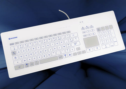 Desktop-Tastatur - KR23227 - NICONIX - kapazitiv / 103 Tasten / für Reinraum