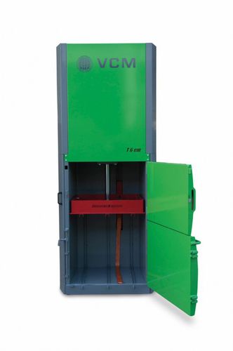 Kartonmüllpresse - T6ESA series - VCM - für Kunststoff / einteilig / mit oberer Öffnung