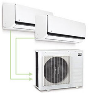 Wandmontiertes Klimasystem - MVT series - REMKO - kompakt / Split / umkehrbar