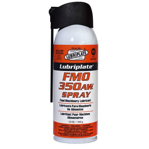 Aerosol für Ketten - FMO-350-AW - Lubriplate - für Lebensmittelkontakt / schnell verdampfend / Weißöl