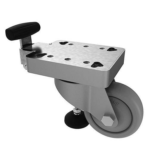 Bockrolle - 098LF - FATH GmbH - mit Grundplatte / mit Hebefunktion