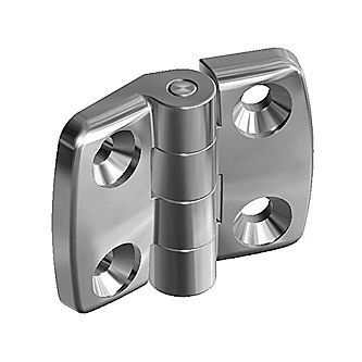 Flacher Scharnier - max. 800 N - FATH GmbH - Edelstahl / Einschraub / 180°