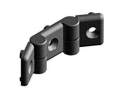 Flacher Scharnier - max. 200 N  - FATH GmbH - Kunststoff / Einschraub / 180°