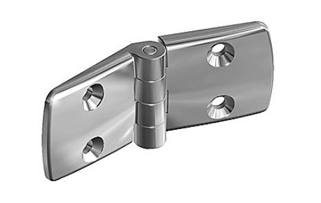 Flacher Scharnier - max. 900 N  - FATH GmbH - Edelstahl / Einschraub / 180°