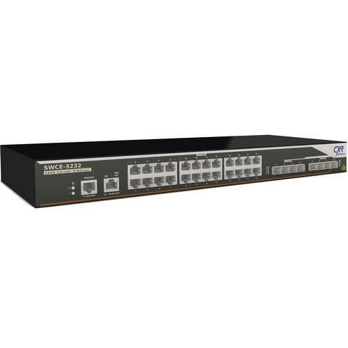 Ethernet-Switch / managed - SWCE-3232 - CXR Networks - 32 Ports / 10/100BaseT(X) / 4 Ports mit Glasfaser