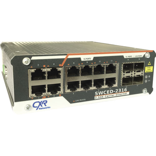 Ethernet-Switch / managed - SWCED-2316 - CXR Networks - 16 Ports / 10/100BaseT(X) / 4 Ports mit Glasfaser