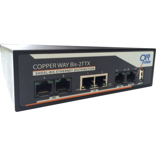 Datenmodem - CopperWAY-Bis-2TTX - CXR Networks - Punkt-zu-Punkt / Repeater / Mehrpunkt