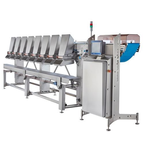 Kalibrieranlage für Geflügel - Flex - Ishida Europe Limited - mit Förderer / Dosier