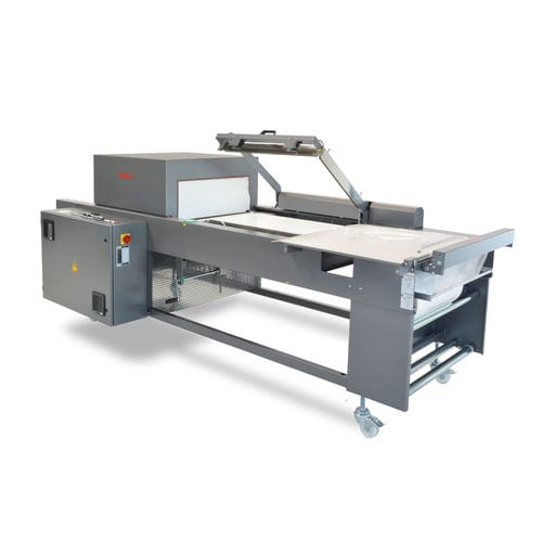 Kontinuierlicher Winkelschweißer - KC 8060/650 UNIVERSAL - CPS&S Inc. / Kallfass USA - mit Schrumpftunnel