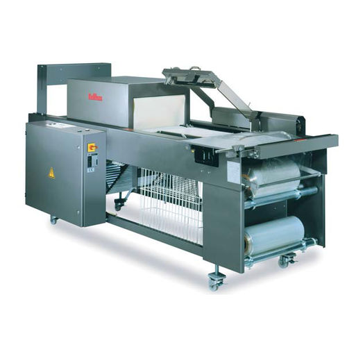 Kontinuierlicher Winkelschweißer - KC 5040/450 Universal - CPS&S Inc. / Kallfass USA - mit Schrumpftunnel