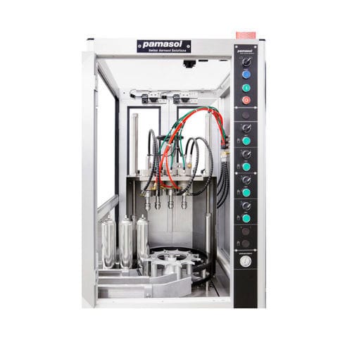 Automatische Füllmaschine - 2011/100 - Pamasol Willi Mäder - für Flaschen / für Aerosol-Sprays / für Treibgas
