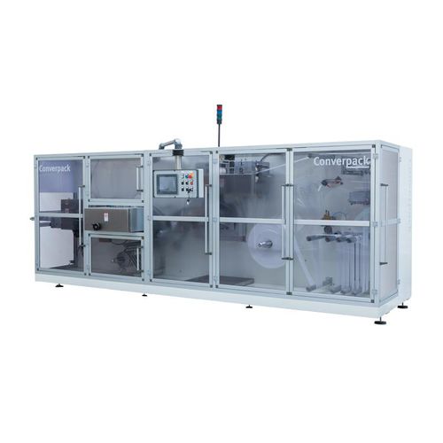Horizontale Absackmaschine - Converpack - IMANPACK Packaging & Eco Solutions S.p.a. - Flow-Pack / PLC-gesteuert / für Flüssigkeiten