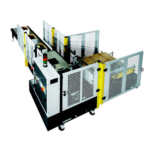 Automatischer Kartonaufrichter - IMANPACK Packaging & Eco Solutions S.p.a. - mit Klebeband / Verschluss von unten / mit Tüteneinschub