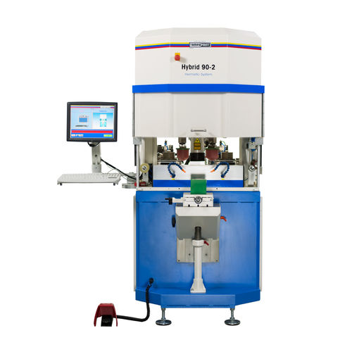 Tampondruckmaschine mit hermetischem Farbgebersystem - HYBRID 90-2 series - TAMPOPRINT GmbH - Farb / elektropneumatisch / flexibel