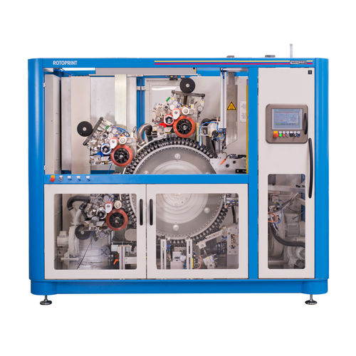 Tampondruckmaschine mit offenem Farbgebersystem - ROTOPRINT - TAMPOPRINT GmbH - vollautomatisch / 3-Farben / drehbar