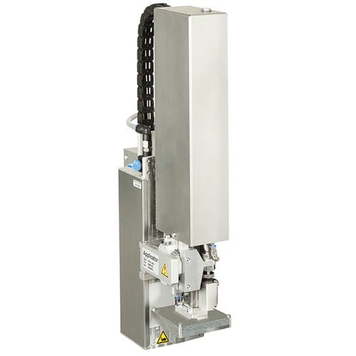 Automatischer Etikettierer - 401 series - cab Produkttechnik GmbH & Co KG - für Verpackung / für Kisten / zur Oberseitenetikettierung