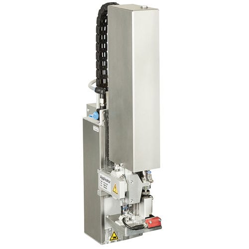 Automatischer Etikettierer - 4614 - cab Produkttechnik GmbH & Co KG - für Verpackung / für Kisten / zur Oberseitenetikettierung