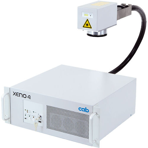 Faserlaser-Markiergerät - XENO 4 series - cab Produkttechnik GmbH & Co KG - gepulster Faserlaser / kompakt / Hochgeschwindigkeit