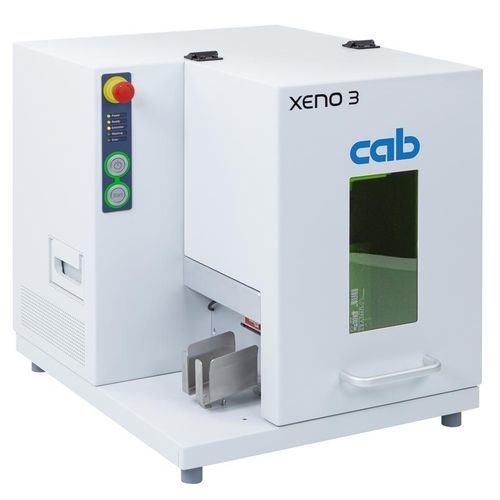 Faserlaser-Beschriftungssystem - XENO 3  - cab Produkttechnik GmbH & Co KG - gepulster Faserlaser / für Platten / Metall