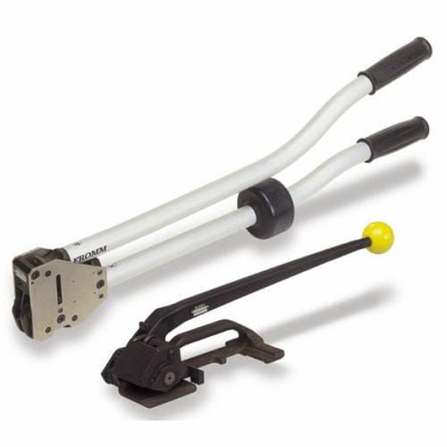 Manuelles Umreifungsgerät und Spanner - A4 series - FROMM - für Stahl-Spannreifen / mit Sohle