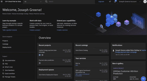 Management-Software - Cloud Pak for Data - IBM - Datenanalyse / Architektur / Cloud