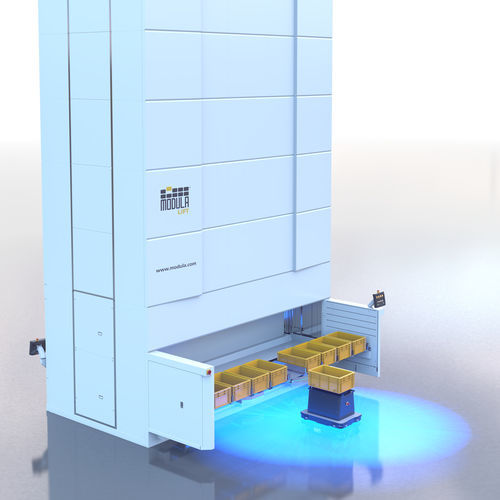 Automatisches Lagersystem / mit autonome mobile Roboter - Modula MiR - Modula - vertikal