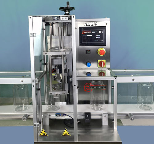 Halbautomatisches Heißsiegelgerät - TCE 270 - EMBATHERM OPERCULES - für vorgeschnittene Öffnungen / für die Lebensmittelindustrie / medizinisch