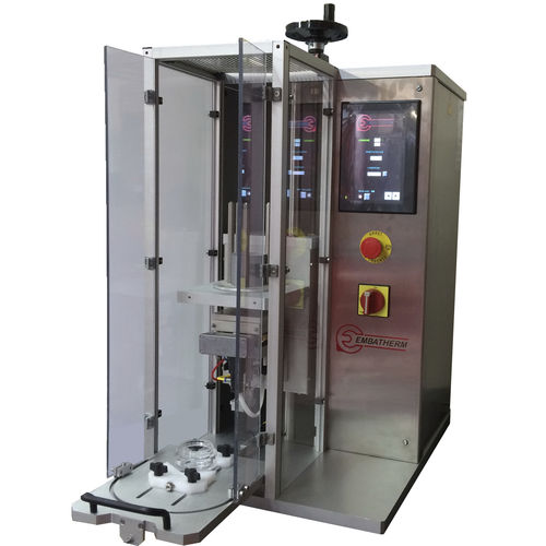 Halbautomatisches Heißsiegelgerät - TCE 260  - EMBATHERM OPERCULES - für vorgeschnittene Öffnungen / für die Lebensmittelindustrie / medizinisch