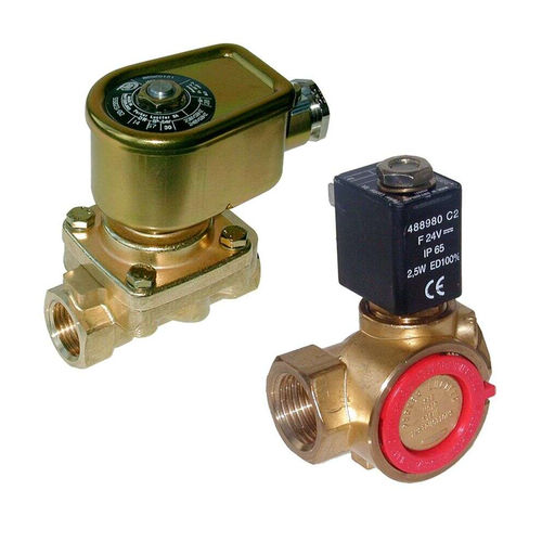 Vorgesteuertes Magnetventil - Parker Fluid Control Division - Europe - 2-Wege / NC / für Gas
