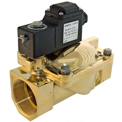 Vorgesteuertes Magnetventil - Parker Fluid Control Division - Europe - 2-Wege / NC / für Gas