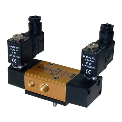 Pneumatik-Wegeventil / Schieber - Parker Fluid Control Division - Europe - magnetbetrieben / vorgesteuert / 5-Wege