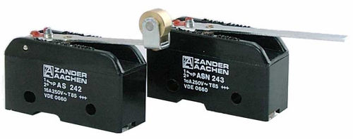 Hebel-Mikroschalter - 85 °C, 16 A | AS series - Zander GmbH & Co. KG, Hermann - einpolig / elektromechanisch