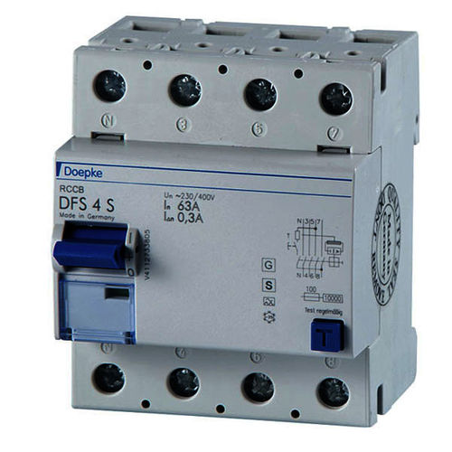 Differentialschutzschalter - DFS 4 040-4/0,10-A S - Doepke Schaltgeräte GmbH - AC / 4-polig / automatisch