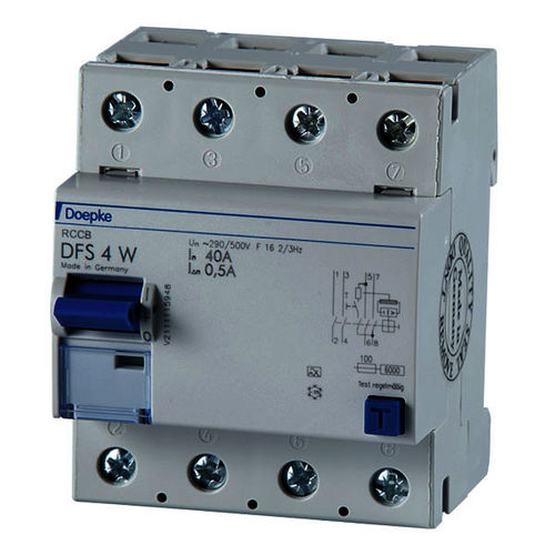 Differentialschutzschalter - FS 4 W 040-2/0,50-AC 16 2/3 - Doepke Schaltgeräte GmbH - AC / 4-polig / automatisch