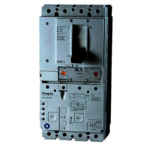 Thermisch-magnetischer Schutzschalter - DFL 8 125-4/0,03-B NK  - Doepke Schaltgeräte GmbH - 4-polig / für Reststrom / automatisch